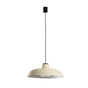 Lámpara colgante de exterior Faro Saga 26cm E27 IP65 opal con florón beige — ref. 72126-169 (1)