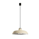 Lámpara colgante de exterior Faro Saga 26cm E27 IP65 opal con florón beige — ref. 72126-169 (1)