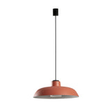 Lámpara colgante de exterior Faro Saga 26cm E27 IP65 opal con florón naranja — ref. 72126-172 (1)