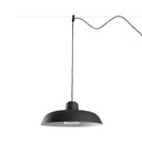Lámpara colgante de exterior Faro Saga 26cm E27 IP65 opal sistema negro — ref. 72136 (1)