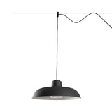 Lámpara colgante de exterior Faro Saga 26cm E27 IP65 opal sistema negro — ref. 72136 (1)