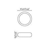 Faro ANGA 240 Lámpara plafón blanco 72352