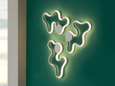 Plafón/Aplique de pared Schuller Marea LED blanco acero