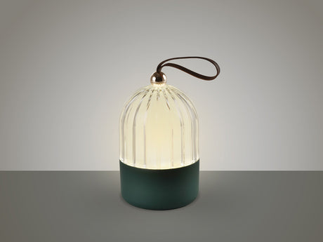 Lámpara de sobremesa Schuller Chiqui LED verde CCT portátil 15cm