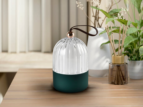 Lámpara de sobremesa Schuller Chiqui LED verde CCT portátil 15cm 724692