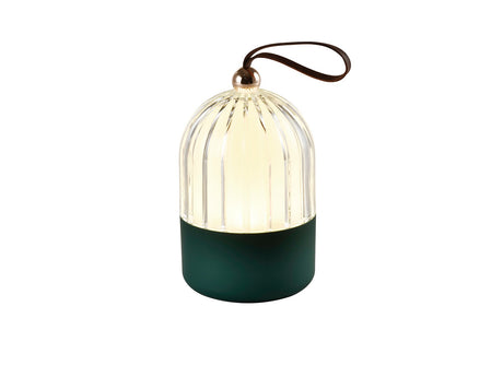 Lámpara de sobremesa Schuller Chiqui LED verde CCT portátil 15cm ambiente