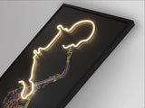 Cuadro con luz LED Schuller Saxofón negro 80x120cm vista 2