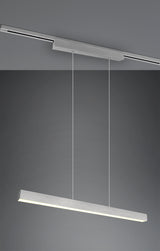 Lámpara de techo colgante Trio DUOline LED níquel mate 3000K regulable 180cm 730