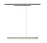 Lámpara de techo colgante Trio DUOline LED níquel mate 3000K regulable 180cm 730