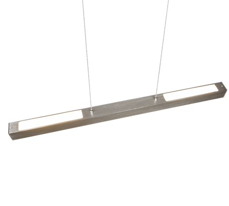 Lámpara de techo colgante Trio DUOline LED níquel mate 3000K regulable 180cm 730