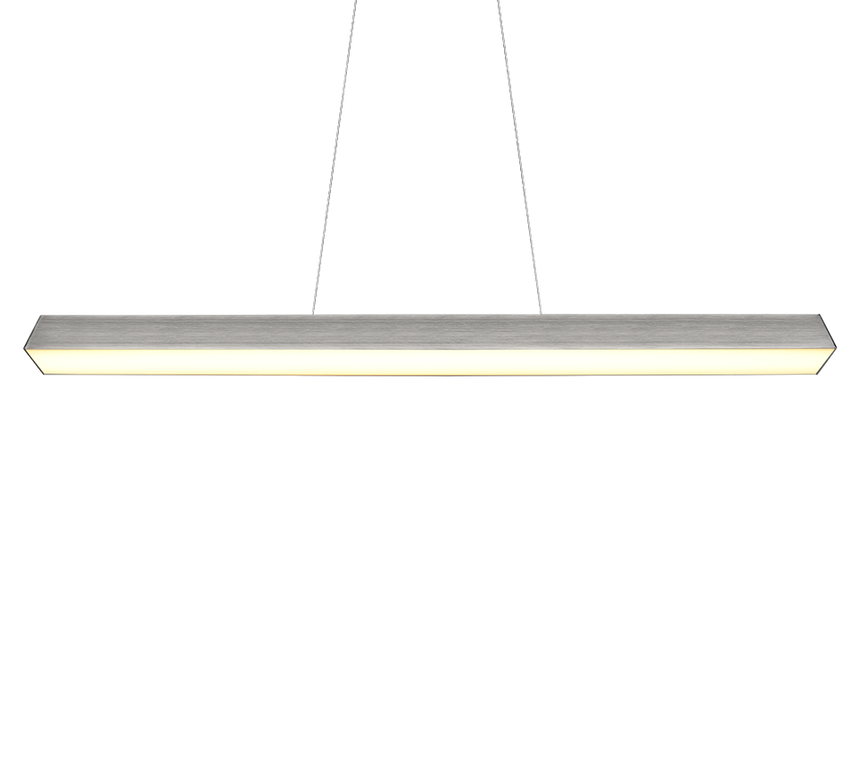 Lámpara de techo colgante Trio DUOline LED níquel mate 3000K regulable 180cm 730