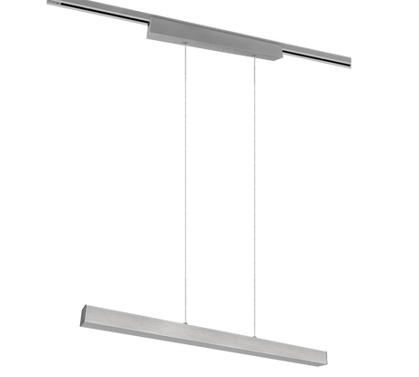Lámpara de techo colgante Trio DUOline LED níquel mate 3000K regulable 180cm 730