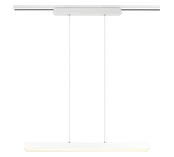 Lámpara de techo colgante Trio DUOline LED blanco mate 3000K regulable 180cm 730
