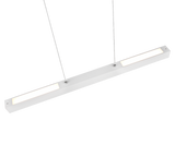 Lámpara de techo colgante Trio DUOline LED blanco mate 3000K regulable 180cm 730