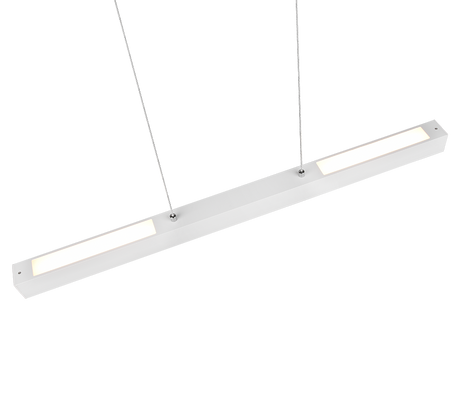 Lámpara de techo colgante Trio DUOline LED blanco mate 3000K regulable 180cm 730