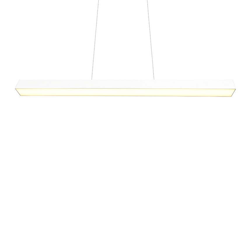 Lámpara de techo colgante Trio DUOline LED blanco mate 3000K regulable 180cm 730