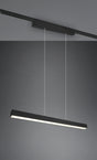 Lámpara de techo colgante Trio DUOline LED negro mate 3000K regulable 180cm 7304