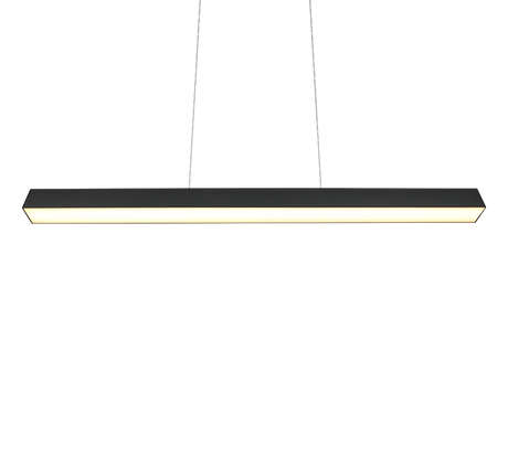 Lámpara de techo colgante Trio DUOline LED negro mate 3000K regulable 180cm 7304
