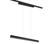 Lámpara de techo colgante Trio DUOline LED negro mate 3000K regulable 180cm 7304