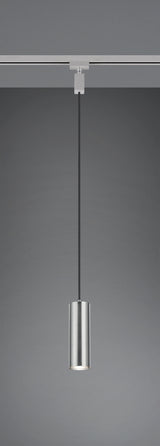 Lámpara de techo colgante Trio DUOline LED níquel mate 3000K 180cm 73240107