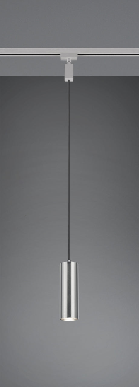 Lámpara de techo colgante Trio DUOline LED níquel mate 3000K 180cm 73240107