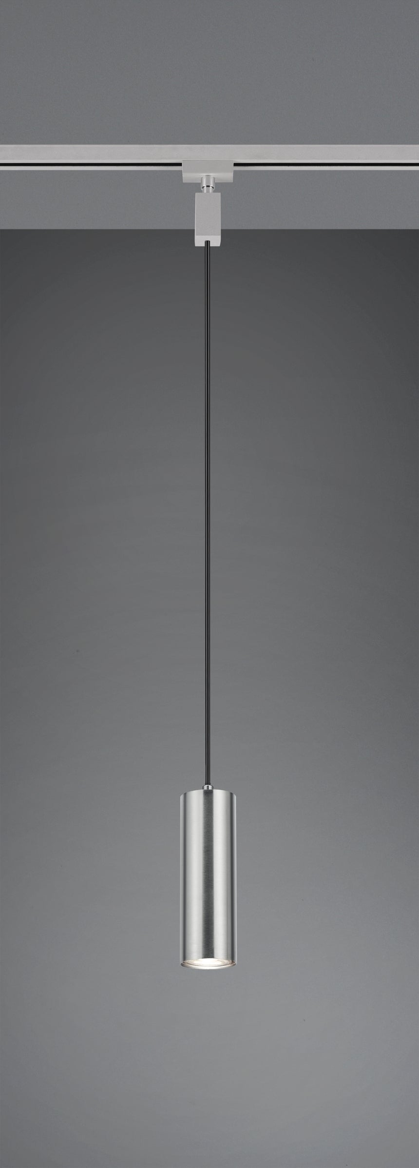Lámpara de techo colgante Trio DUOline LED níquel mate 3000K 180cm 73240107