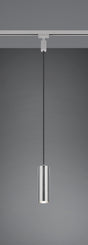 Lámpara de techo colgante Trio DUOline LED níquel mate 3000K 180cm 73240107