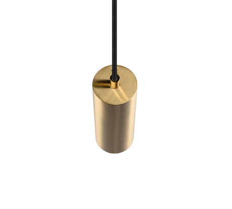 Lámpara de techo colgante Trio DUOline LED latón mate 3000K 180cm 73240108