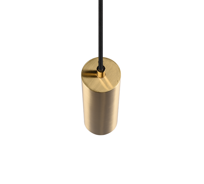 Lámpara de techo colgante Trio DUOline LED latón mate 3000K 180cm 73240108