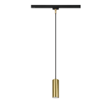 Lámpara de techo colgante Trio DUOline LED latón mate 3000K 180cm 73240108
