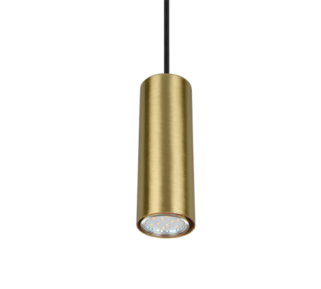 Lámpara de techo colgante Trio DUOline LED latón mate 3000K 180cm 73240108