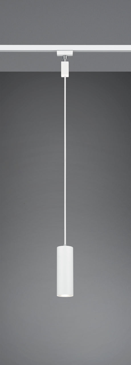 Lámpara de techo colgante Trio DUOline LED blanco mate 3000K 180cm 73240131