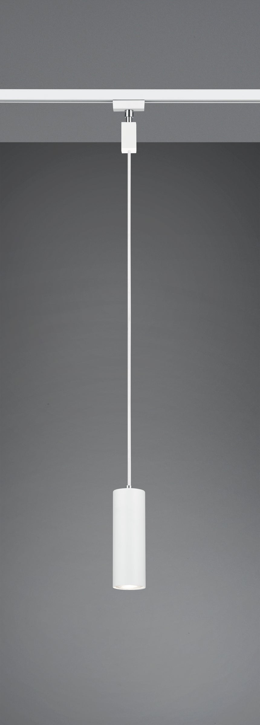 Lámpara de techo colgante Trio DUOline LED blanco mate 3000K 180cm 73240131