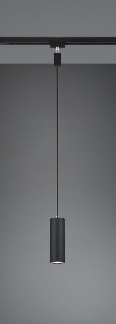 Lámpara de techo colgante Trio DUOline LED negro mate 3000K 180cm 73240132