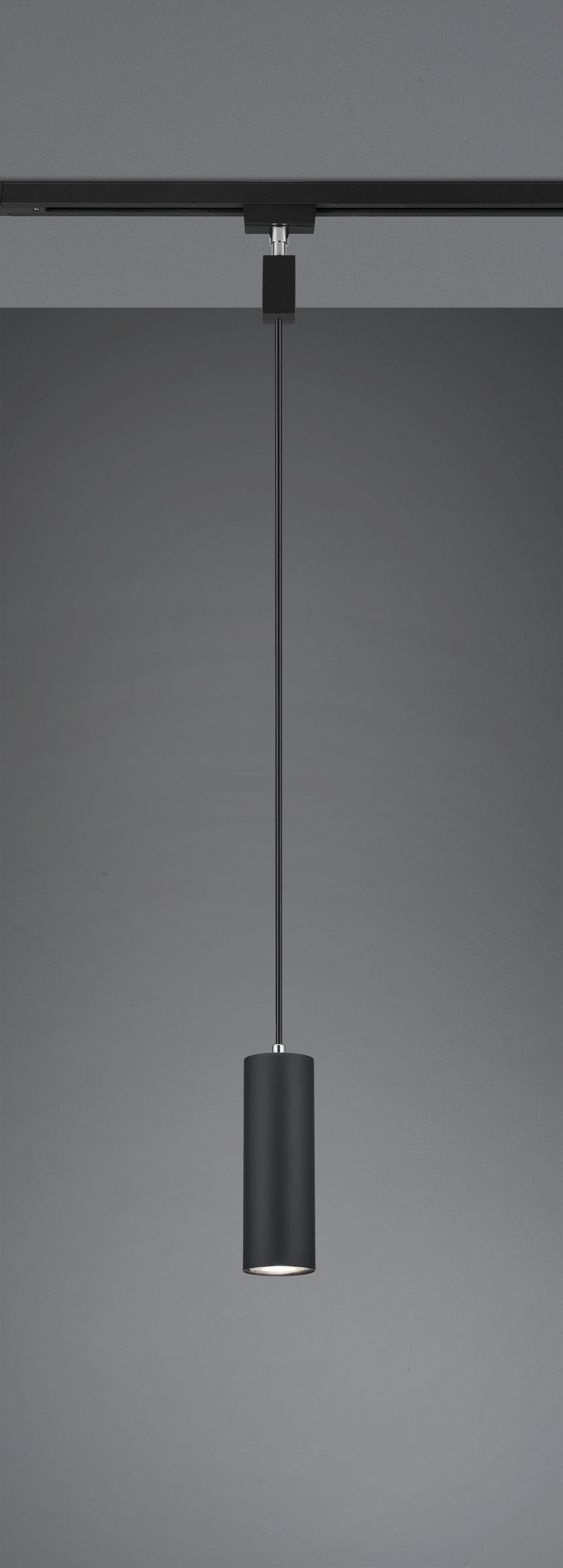 Lámpara de techo colgante Trio DUOline LED negro mate 3000K 180cm 73240132