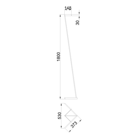 Lámpara de pie Ofertas-3 Dto 50% Mantra beige 7337