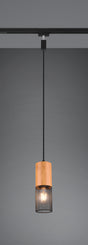 Lámpara de techo colgante Trio DUOline LED negro mate 2700K 180cm 73430132