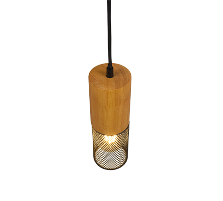 Lámpara de techo colgante Trio DUOline LED negro mate 2700K 180cm 73430132