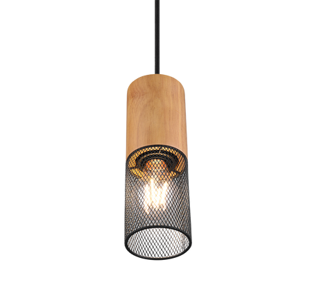 Lámpara de techo colgante Trio DUOline LED negro mate 2700K 180cm 73430132