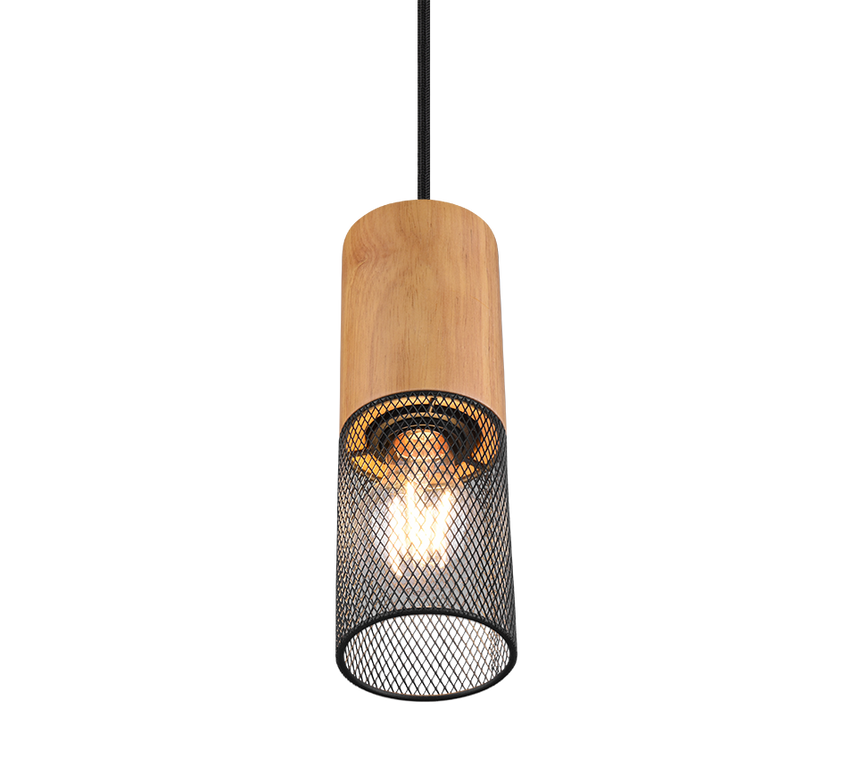 Lámpara de techo colgante Trio DUOline LED negro mate 2700K 180cm 73430132