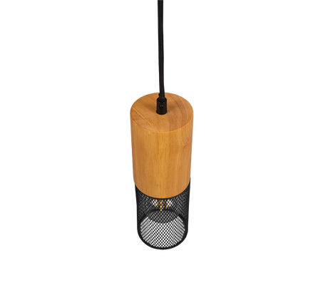 Lámpara de techo colgante Trio DUOline LED negro mate 2700K 180cm 73430132