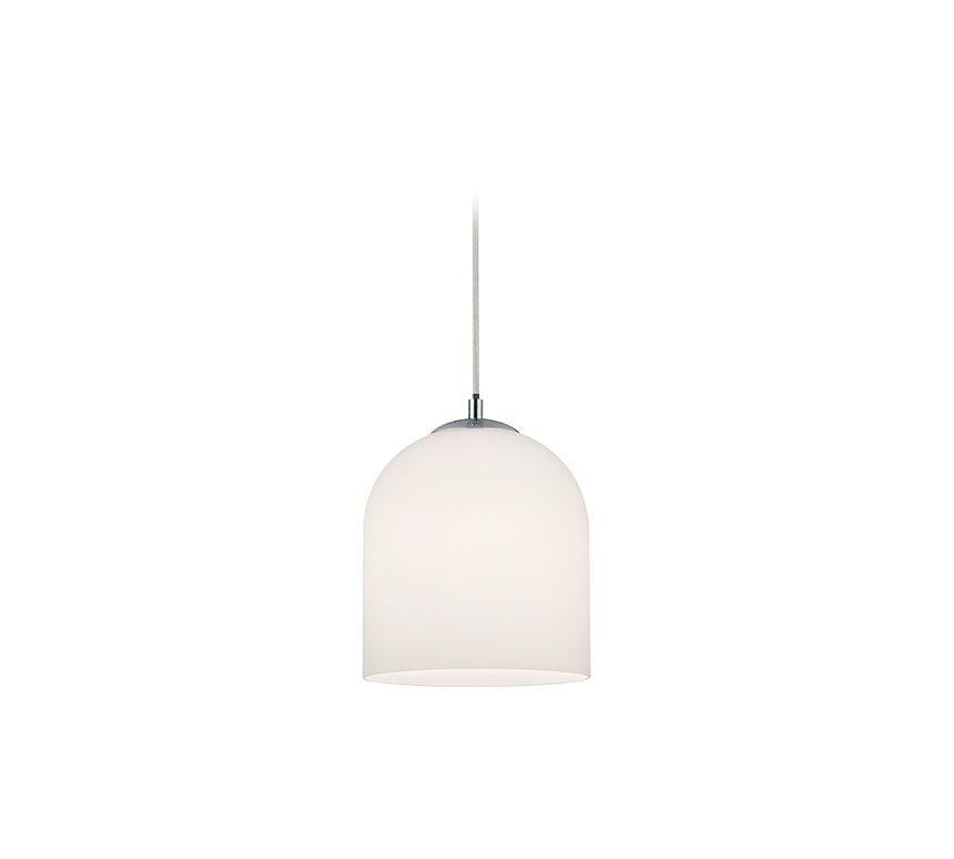 Lámpara de techo colgante Trio Duoline vidrio blanco 180cm 73520101