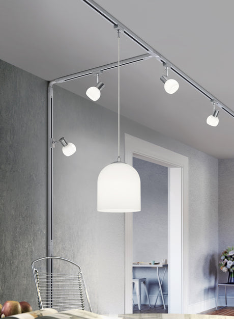 Lámpara de techo colgante Trio DUOline LED blanco 3000K 180cm 73520101