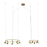 Mantra Shell Lámpara de techo colgante LED oro 7356