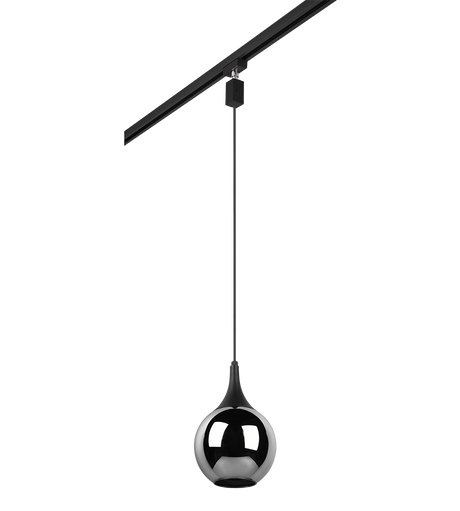 Lámpara de techo colgante Trio DUOline LED negro mate 2700K 180cm 73700132