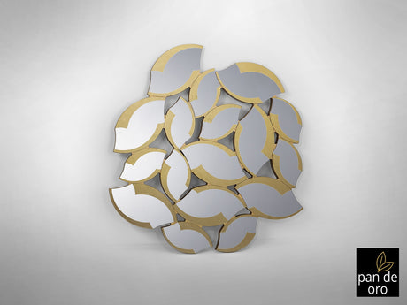 Espejo Schuller Sandal pan de oro y dorado 114x120cm vista 2