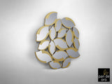 Espejo Schuller Sandal pan de oro y dorado 114x120cm vista 3