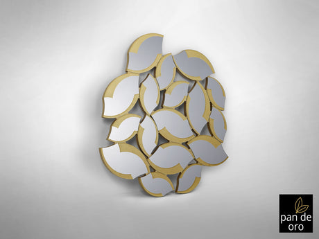 Espejo Schuller Sandal pan de oro y dorado 114x120cm vista 3