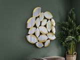 Espejo Schuller Sandal pan de oro y dorado 114x120cm 737395