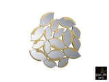 Espejo Schuller Sandal pan de oro y dorado 114x120cm ambiente